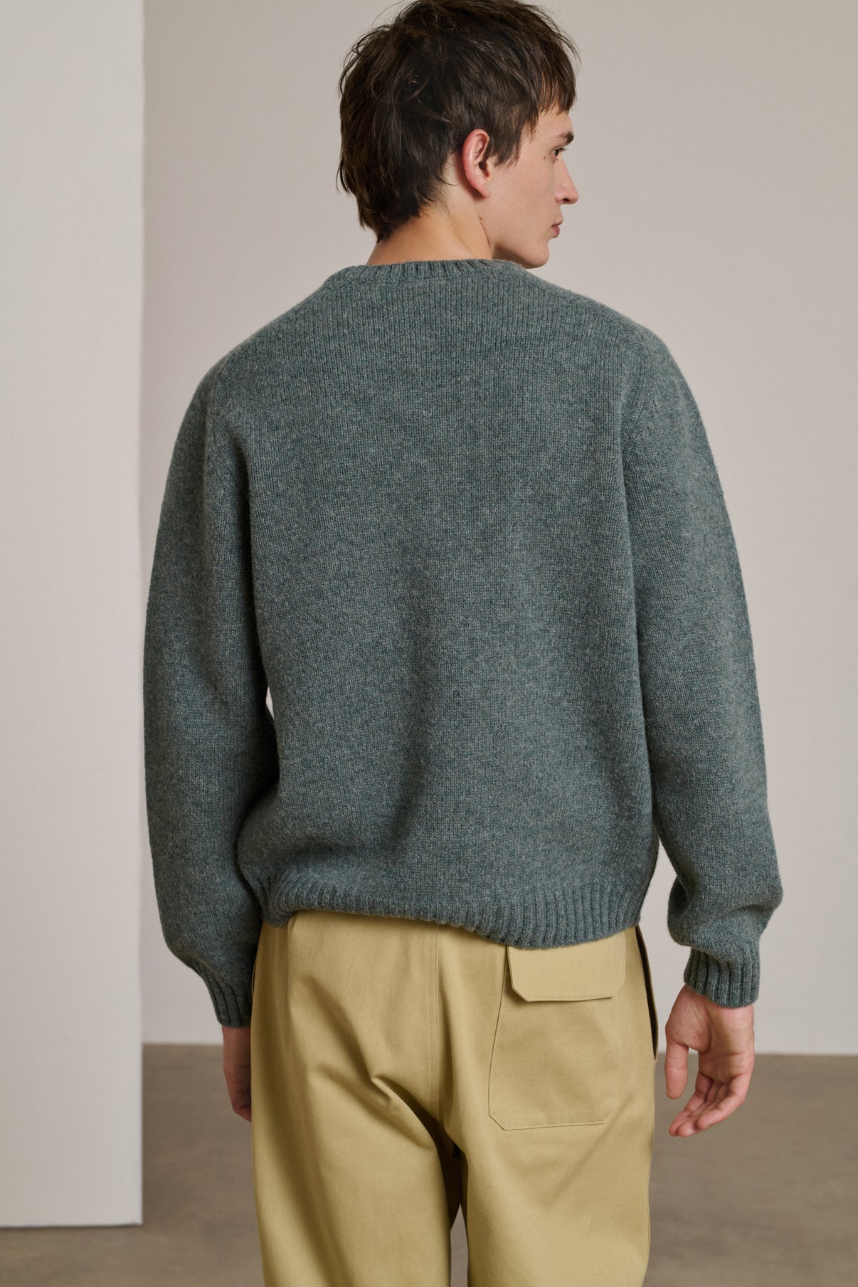 Pull Isamu - Bleu - Laine - Homme vue 2