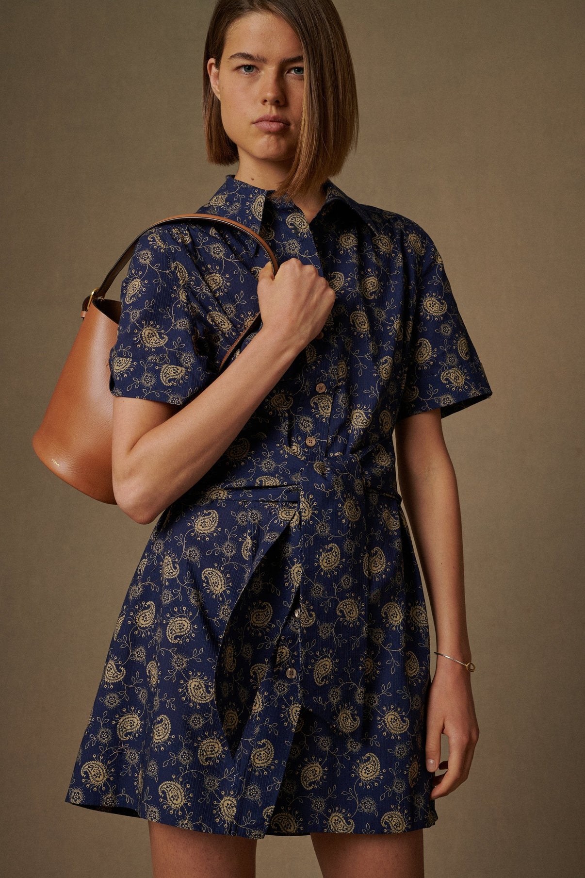 MAUD NAVY DRESS vue 1