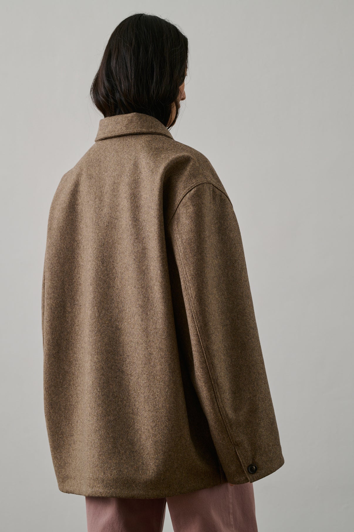 Veste Domingo - Chataîgne - Laine - Femme vue 3