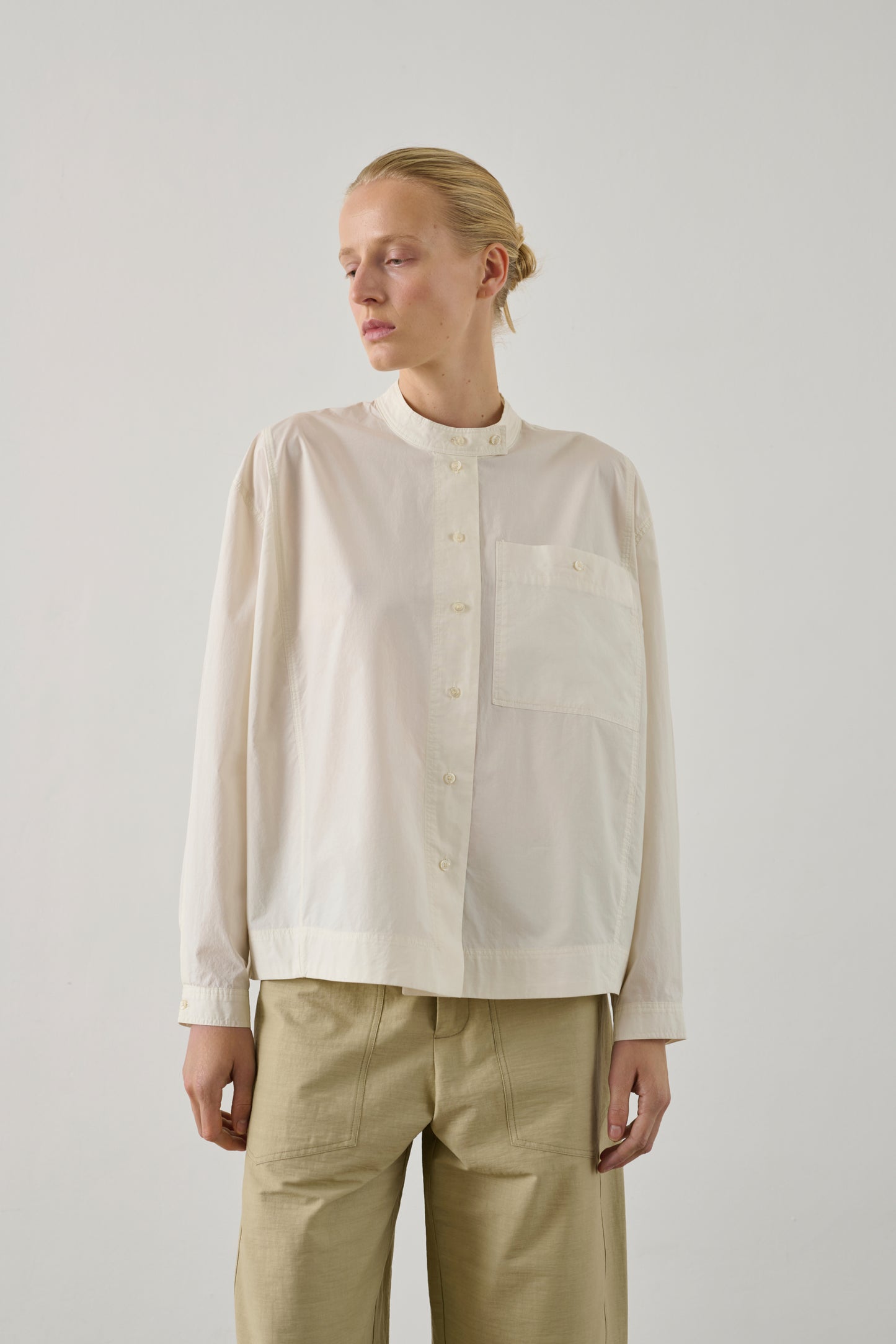 Chemise Chypre - Blanc Perle - Coton - Femme