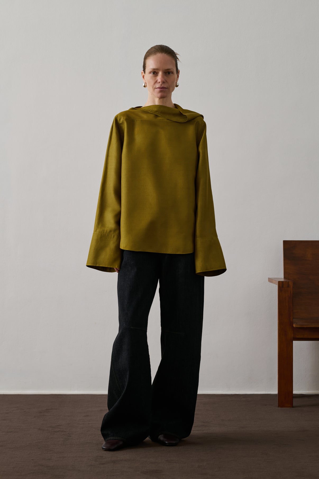 Blouse Grace - Bronze - Soie - Femme vue 1