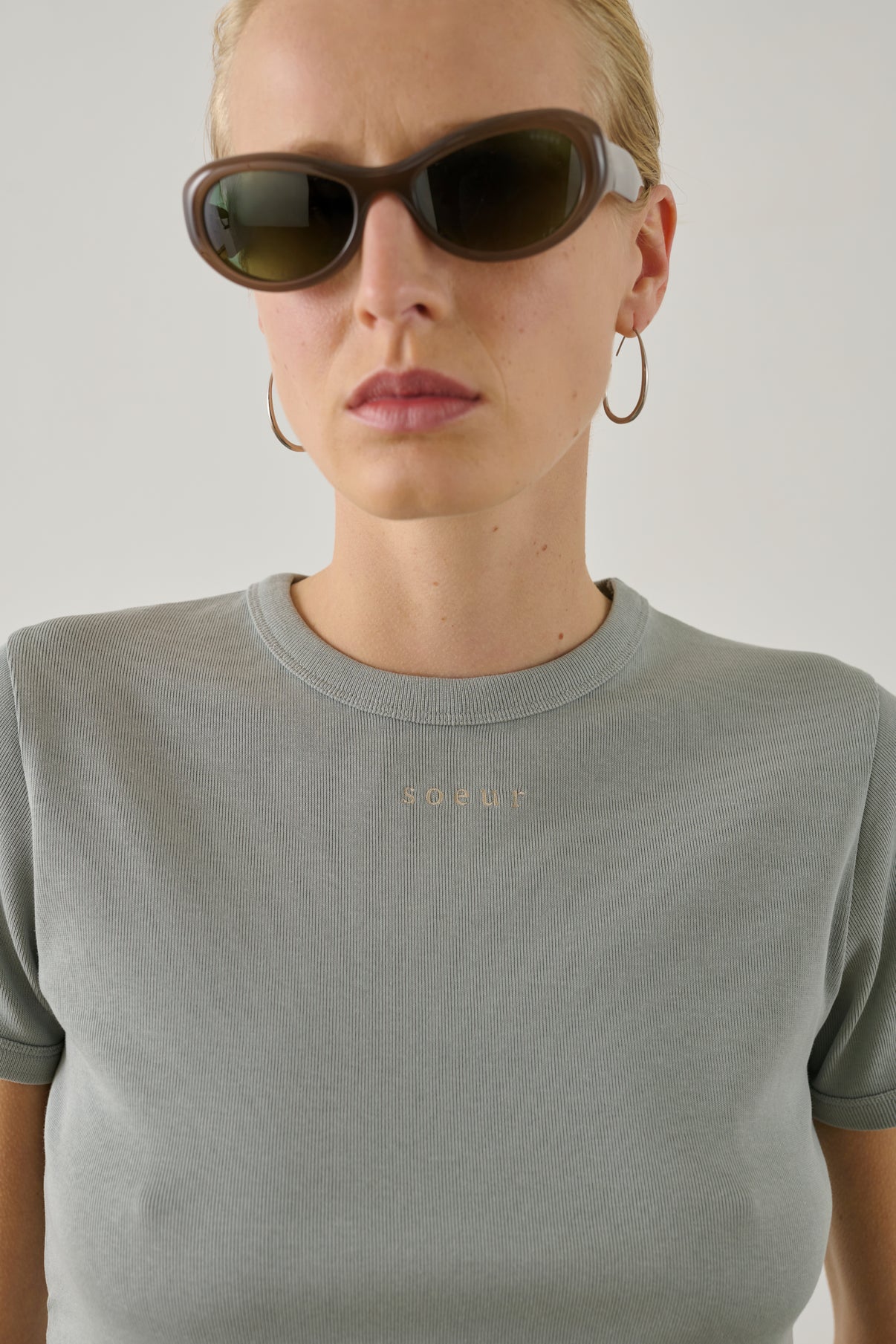 Tee-Shirt Aristide - Bleu Glacé - Coton - Femme vue 4