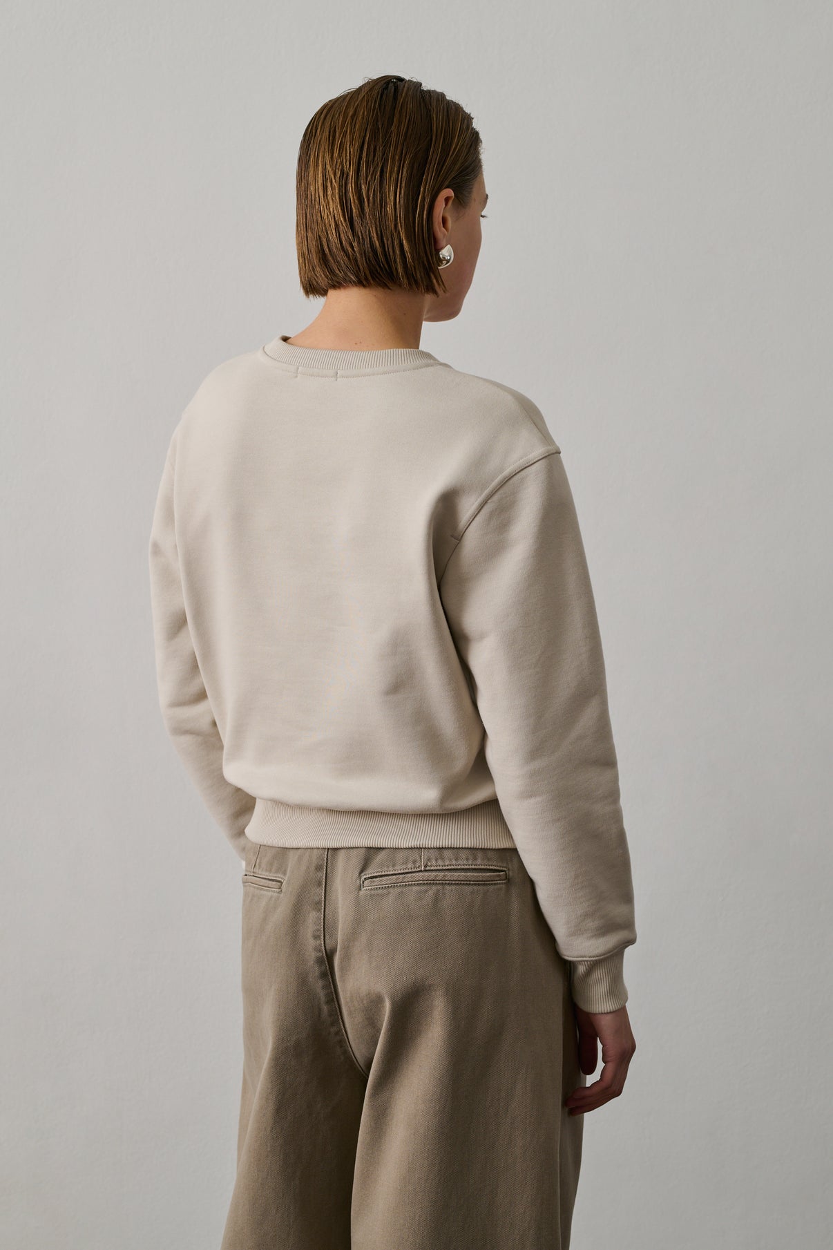 Sweatshirt Donatien - Craie - Coton - Femme vue 2
