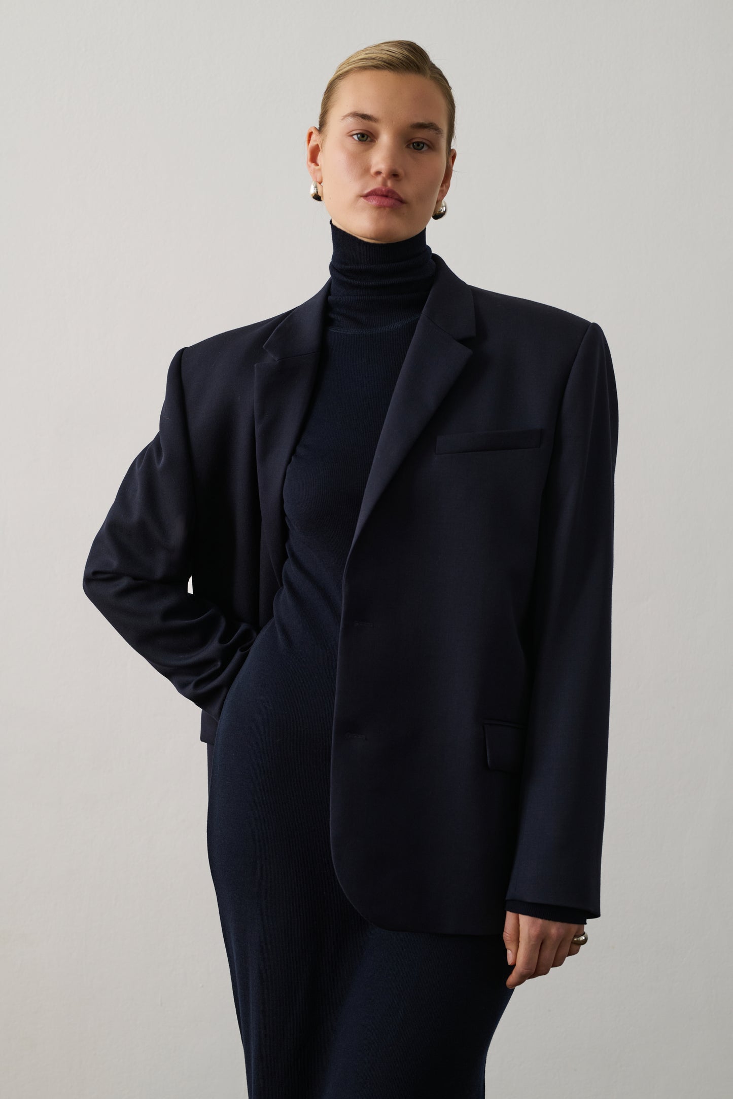 Veste Giani - Bleu Nuit - Laine - Femme