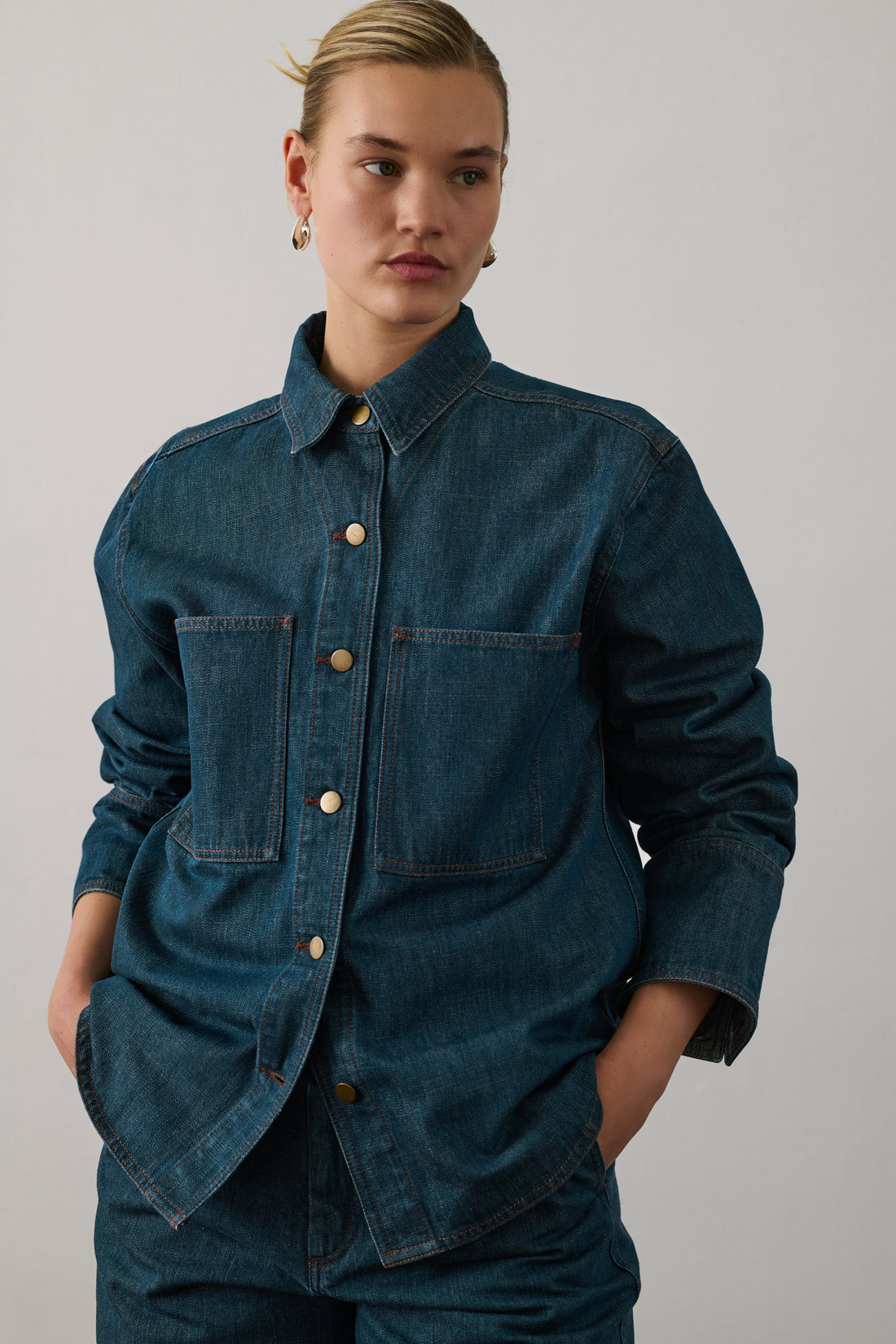 Chemise Garance - Bleu/Vert - Femme