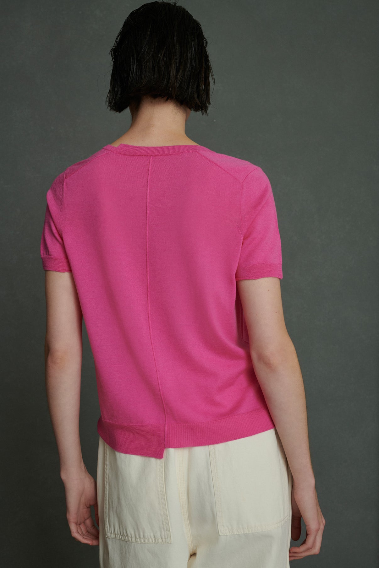 Pull Azul - Rose - Laine - Femme vue 2